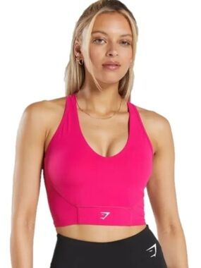 Gymshark Hot Pink CROP MESH TANK